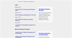 Desktop Screenshot of mysteryshoppermagazine.com